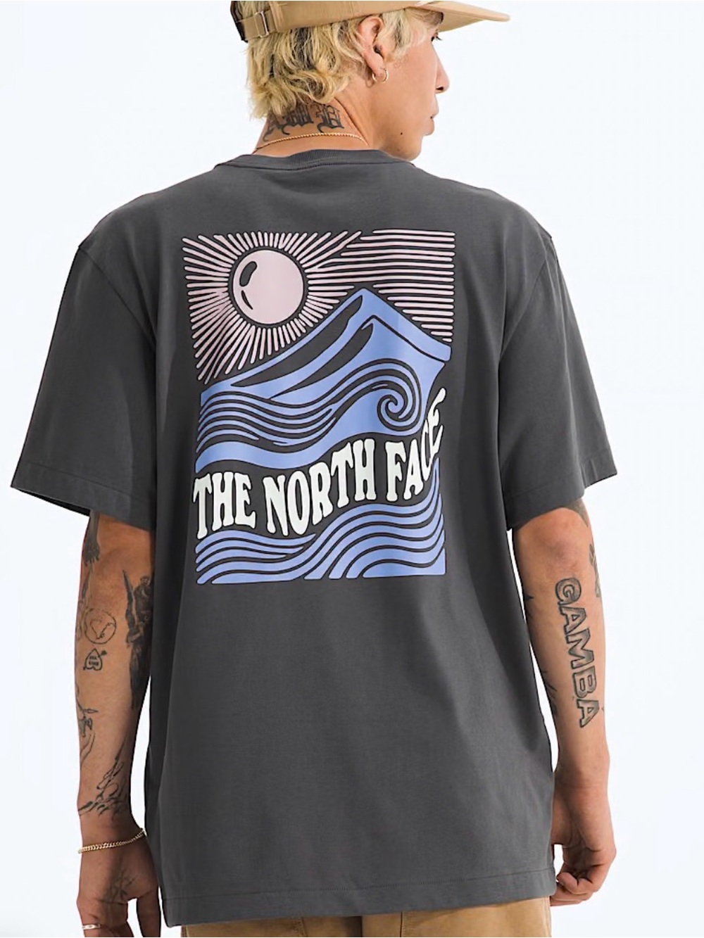 The North Face Mountain Escape Relaxed Fit Tee Grey Large NWT STITCH FIX